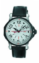 Gio Monaco 675-A Hypnos Automatic Silver Dial Black Alligator Leather