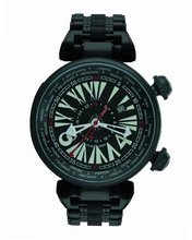 Gio Monaco 701 Geopolis Automatic Black Dial PVD Stainless Steel GMT