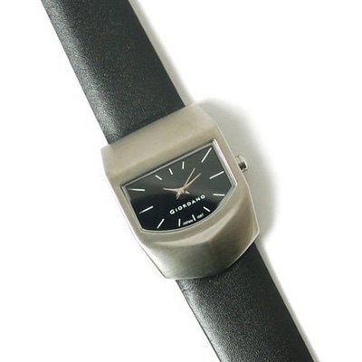 Giordano Black Leather Strap Unisex Fashion 1067-1