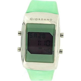 Giordano Ladies Digital Day-Date Pastel Green Rubber Strap Casual 2005-2
