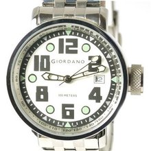 Giordano White Dial Bracelet Strap Gents Fashion 1117-22