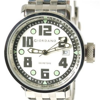 Giordano White Dial Bracelet Strap Gents Fashion 1117-22