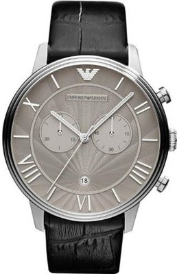 Armani AR1615 45mm Stainless Steel Case Crocodile Mineral