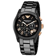 Armani Black Ceramic w/ Rose Gold #1410
