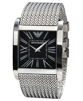 Armani Classic Collection Super Slim Black Dial #AR2012