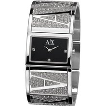 Armani Exchange Black Dial Stainless Steel Ladies AX4050