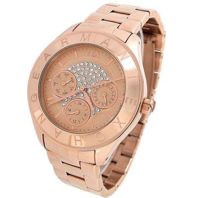 Armani Exchange Noemie Multi-Function Rose Rose gold Ion-plated Ladies AX5153