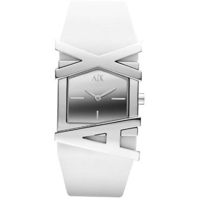 Armani Exchange Two-Hand Silicone - White #AX3150