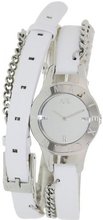 Armani Exchange White Dial White Leather Ladies AX4146