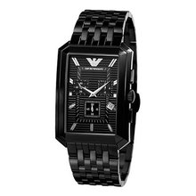 Emporio Armani AR0475 Black Stainless-Steel Quartz with Black Dial