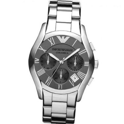 Emporio Armani AR1465 Valente Silver Chronograph