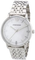 Emporio Armani Classic AR1602 Silver Stainless-Steel Analog Quartz with Mother-Of-Pearl Dial
