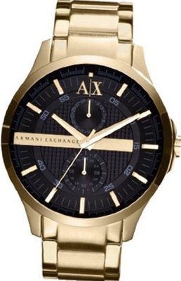uGIORGIO ARMANI Armani Exchange AX2122 Fashion Gold IP 
