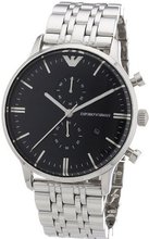 uGIORGIO ARMANI Emporio Armani AR0389 Gents Stainless Steel Chronograph 