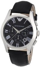 uGIORGIO ARMANI Emporio Armani AR1633 Classic Black Chronograph 