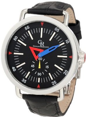 Giulio Romano GR-1001-04-007 Toscana Round Black Leather