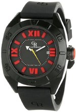 Giulio Romano GR-6000-14-004 Termoli Black Aluminnum Embossed Dial Rubber Date