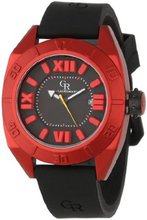 Giulio Romano GR-6000-17-004 Termoli Red Aluminnum Embossed Dial Rubber Date