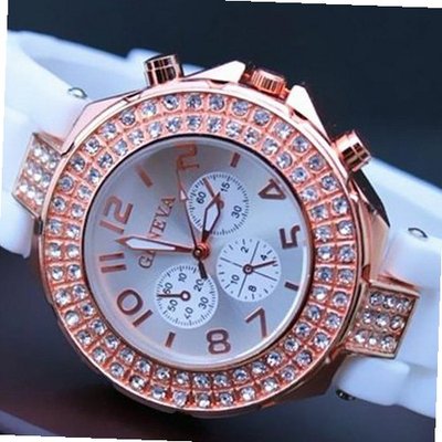 Geneva Crystal Silicone Ladies' Jelly