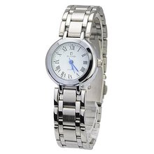 uGKD-WATCH BIAOQI 612L Waterproof Stainless Steel Quartz Movement -White Dial 