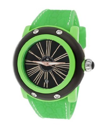 G Rock Black Dial Black/Light Green Resin Case Green Silicone