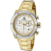 Glam Rock GLAMROCK-GR50132SV Aqua Rock Chronograph White Dial Gold Ion-Plated Stainless Steel