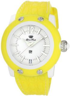 Glam Rock GR23000 Miami Beach White Dial Yellow Silicone