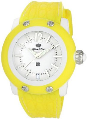 Glam Rock GR23000 Miami Beach White Dial Yellow Silicone