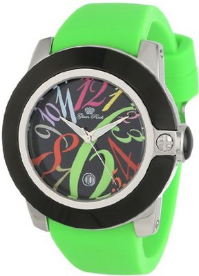Glam Rock GR32038-DEBZ Sobe-Mood Black Dial Green Silicone