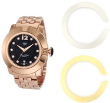 Glam Rock GR32053 SoBe Black Dial Rose Gold Tone Stainless Steel