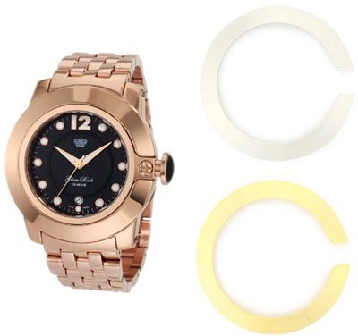 Glam Rock GR32053 SoBe Black Dial Rose Gold Tone Stainless Steel