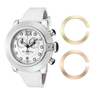 Glam Rock GR32153 SoBe Chronograph White Dial White Leather