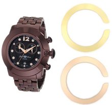 Glam Rock GR32179 SoBe Chronograph Black Dial Brown Ion-Plated Stainless Steel