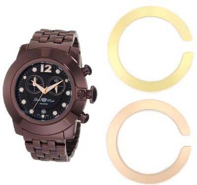 Glam Rock GR32179 SoBe Chronograph Black Dial Brown Ion-Plated Stainless Steel