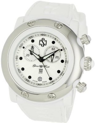 Glam Rock GR62117 Miami Beach Silver Dial White Silicone