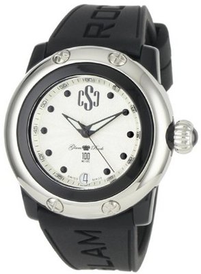 Glam Rock GR64002 Miami Beach Silver Dial Black Silicone