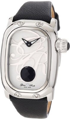 Glam Rock GR72035 Monogram Black Leather