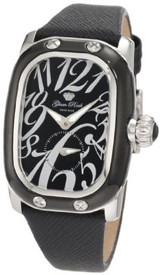 Glam Rock GR72300 Monogram Black Dial Black Leather