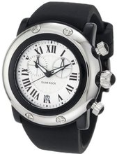 Glam Rock GW25129 Miami Beach Chronograph Silver Dial Black Silicone