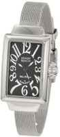 Glam Rock MBD27056 Miami Beach Art Deco Black Dial Stainless Steel