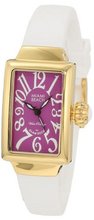 Glam Rock MBD27132 Miami Beach Art Deco Purple Dial White Silicone