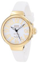 Glam Rock MBD27134 Miami Beach Art Deco White Dial White Silicone