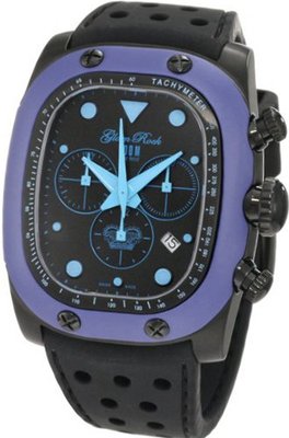 Glam Rock Unisex GR70107 Gulfstream Collection Chronograph Black Silicon