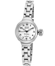 Miami Beach Art Deco White Dial Stainless Steel