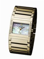 Glamour Time GT310G3-2 Ladys Wrist Gold plated Stainless Steel Strap