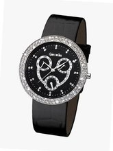 Glamour Time GT800ST1-1 Ladys Wrist Black Leather Strap