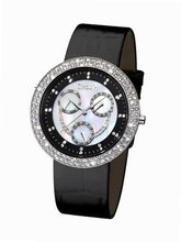 Glamour Time GT800ST3-1 Ladys Wrist Black Leather Strap