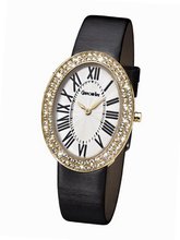 Glamour Time GT900G5-1 Ladys Wrist Black Leather Strap