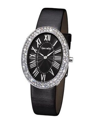 Glamour Time GT900ST1-1 Ladys Wrist Black Leather Strap
