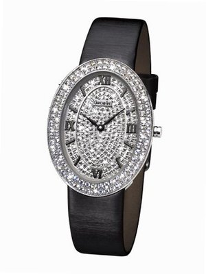 Glamour Time GT900ST7-1 Ladys Wrist Black Leather Strap
